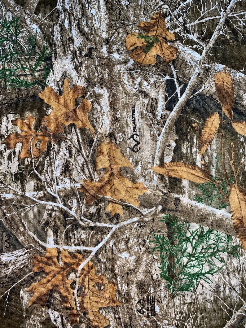 RealTree Forest Timber Hunting Camo Print 1/2 yard Cotton Etsy