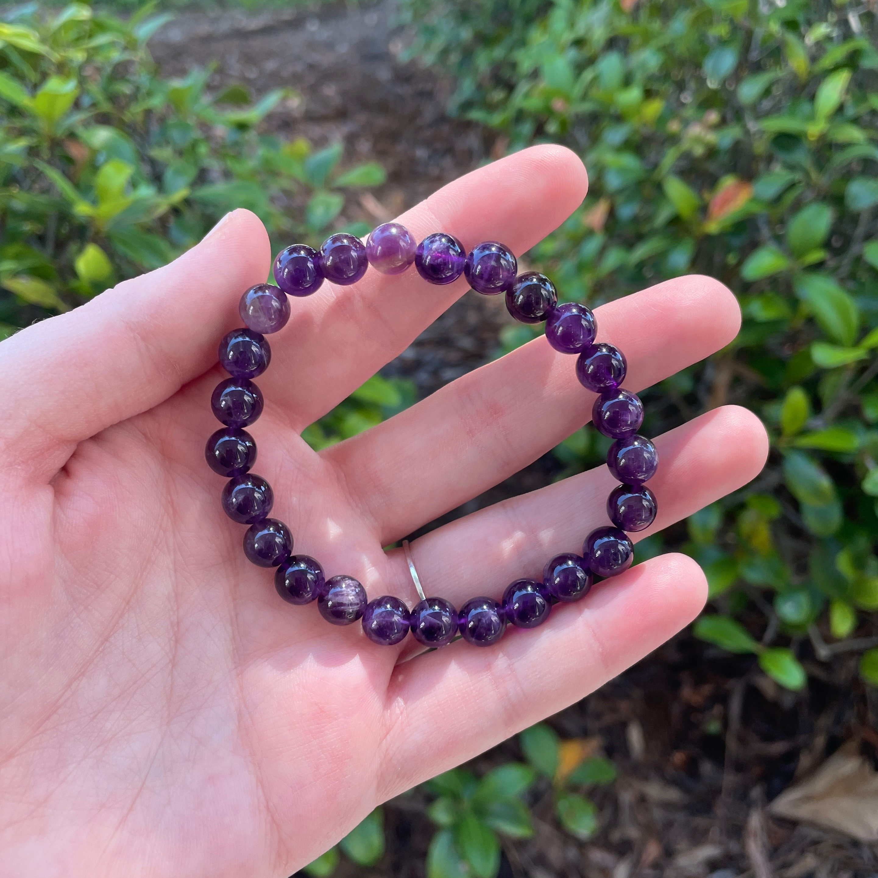Amethyst Purifying Bracelet - For Peace & Clarity | Buddha & Karma