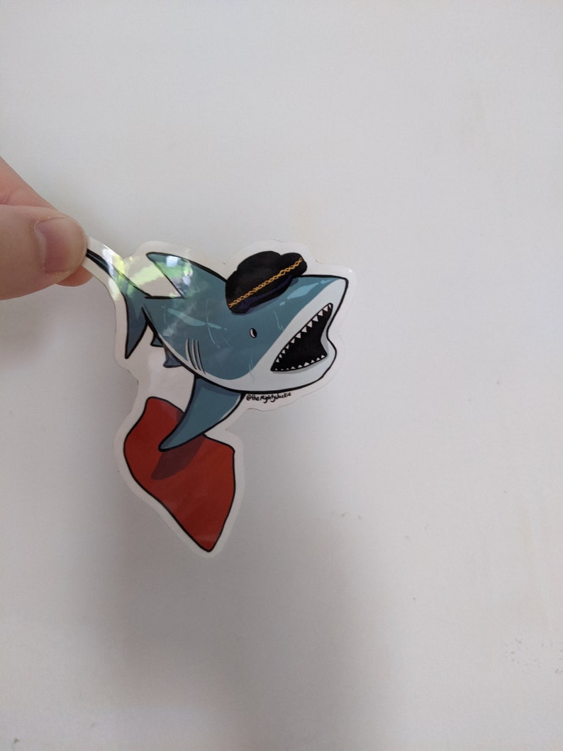 Bull Shark Sticker | Etsy