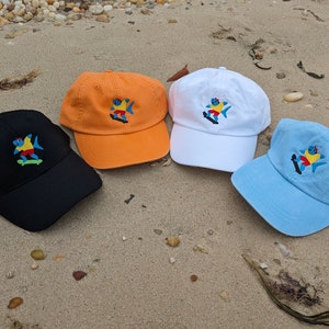 Gorras bordadas con tiburones para patinar