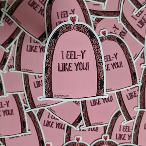 Spotted Garden Eels Valentine&#39;s stickers