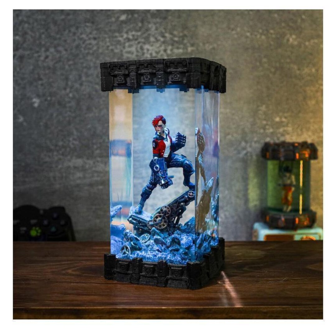 Lea.gue of Leg.ends Figure Resin Lamp, Arca.ne LOL Resin Figures Table ...