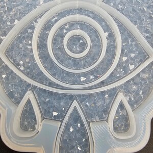 Druzy Hamsa hand resinmold, Fatima hand resinmold with evil eye protection, epoxy mold