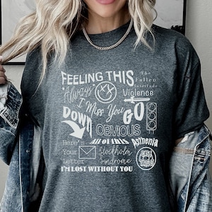 Blink 182 Shirt, Blink 182 doodle Tshirt: I Miss You / Punk Rock Inspired - Vintage blink 182 shirt -retro - blink 182 band tee - emo tshirt