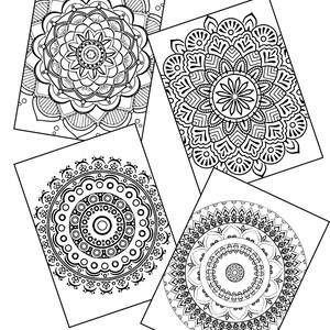 Mandala Coloring Pages, Coloring Pages for Anxiety, Adult Coloring ...