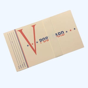 Victory Post Card Replica WW2 Era GI Postcards, Reproduction for WWII GI Reenactment, Historical Reenactment
