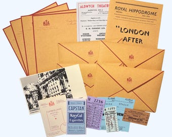 Deluxe London Pocket Filler Set for WW2 Reenactment, WW2 Reproduction, History Gift