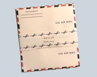 Air Mail Stationery Set for US GI Reenactment, WW2 Ephemera, Pocket Filler, Historical Reenacment, Reproduction, Replica Film Prop