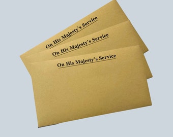 WW2 British "On His Majesty's Service" Envelope (Repro)