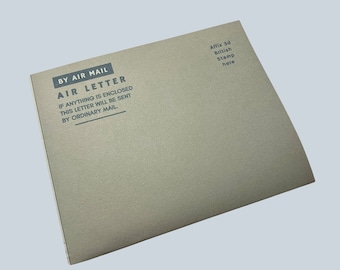 British Air Mail Air Letter, for Historical Reenactment, WW2 Reenactment, WW2 Reproduction, WW2 Repro, Vintage Stationery