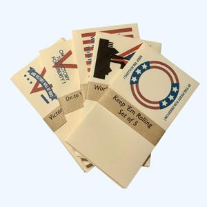 WW2 Replika Umschläge Sets, Vintage Briefpapier Repliken für WWII Reenactment, Taschenfüller Set, Film Prop Replica Umschläge