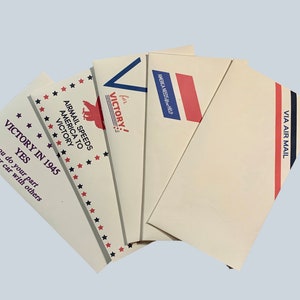 Sobres estadounidenses de la Segunda Guerra Mundial / Cartas antiguas (reproducción)