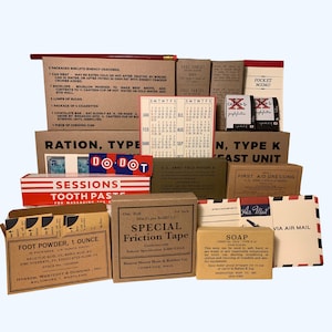 Infantry Pocket Filler, Pack Filler for US GI Reenactment, WW2 Ephemera for Historical Reenacment, Reproduction, Replica Film Prop