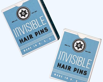 Hair Pin Boxes set of 2 for US GI Reenactment, WW2 Ephemera, Pocket Filler for WWII Reenactment, Reproduction, Replica, Womens Army Corps