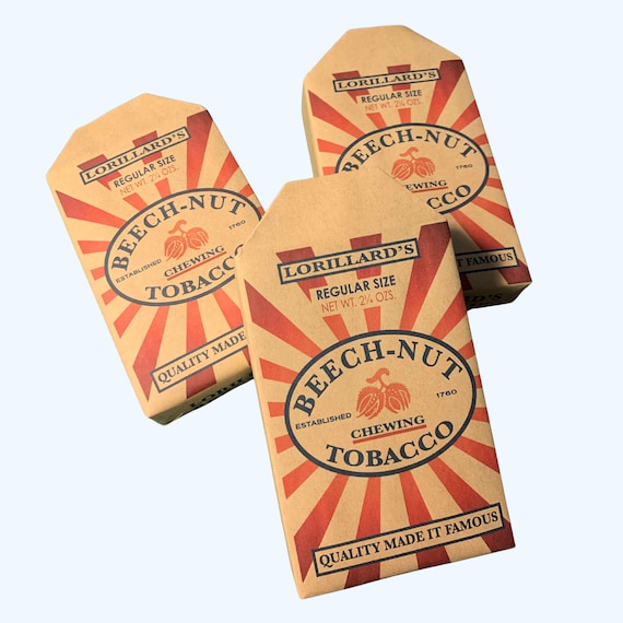 Chewing Tobacco Box for WW2 Reenactment, WW2 Ephemera, Pocket Filler,  Historical Reenacment, Reproduction, Replica Film Prop Box