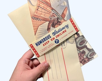 WW2 US Letter Writing Set, Humour Stationery Set, Morale Envelopes, Vintage Mail, Letters, Paper, Envelope Set (Repro)