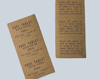 Fuel Tablet Boxes, US Army Reproduction WW2 WWII Era (Repro)