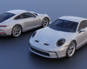 Porsche 911 GT3 (992) File STL per Stampa 3D - Modello Auto Sportiva Alta Risoluzione - Download Istantaneo - Digital File per Stampante 3D