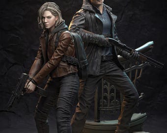 Diorama resident evil grace ashcroft leon kennedy file stl