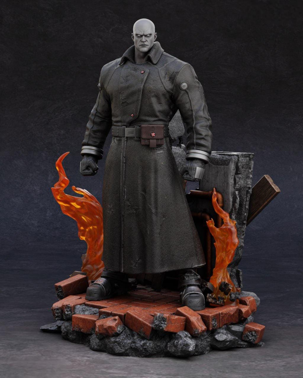Resident Evil – Action Figure Leon S. Kennedy In PVC – Modello Da Collezione 32 Cm – Statua Ornamentale - 6