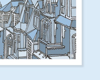 Muswell Hill North London Illustration | A5 Print | 210gsm White Card