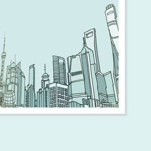 Shanghai Illustration | A5 Print | 210gsm White Card