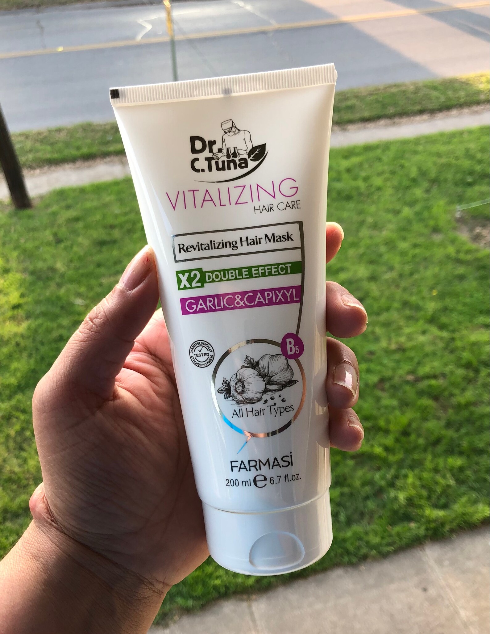 DR C TUNA Vitalizing Hair Mask Garlic & Capixyl 200 ML Etsy