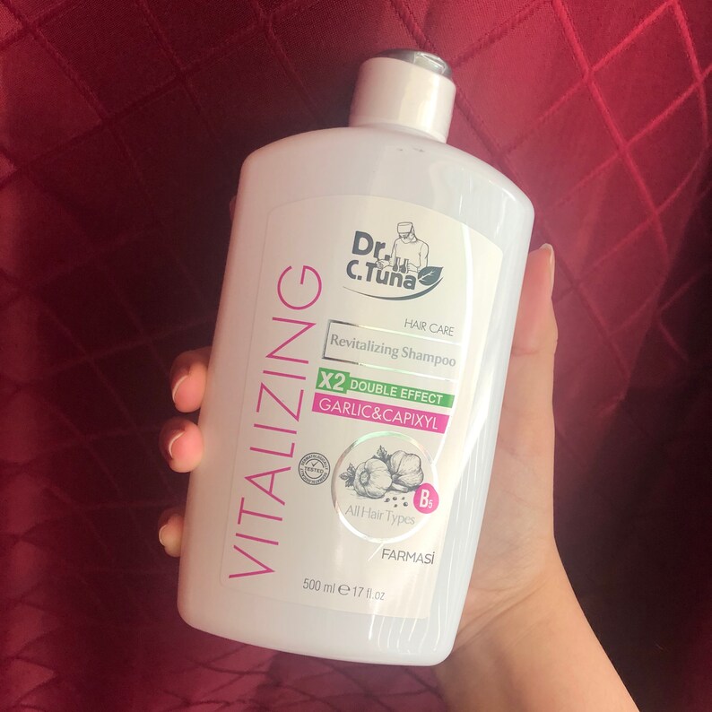 DR C TUNA Vitalizing Shampoo Garlic Extract 500 ML Etsy