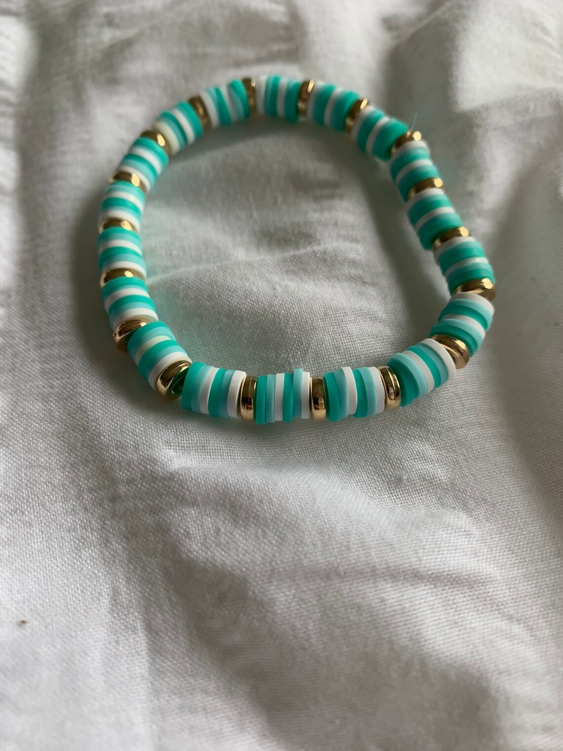 Beach Inspired Clay Bead Bracelets Etsy