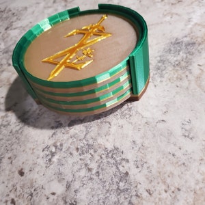 Zelda Breath Of The Wild coasters and holder
