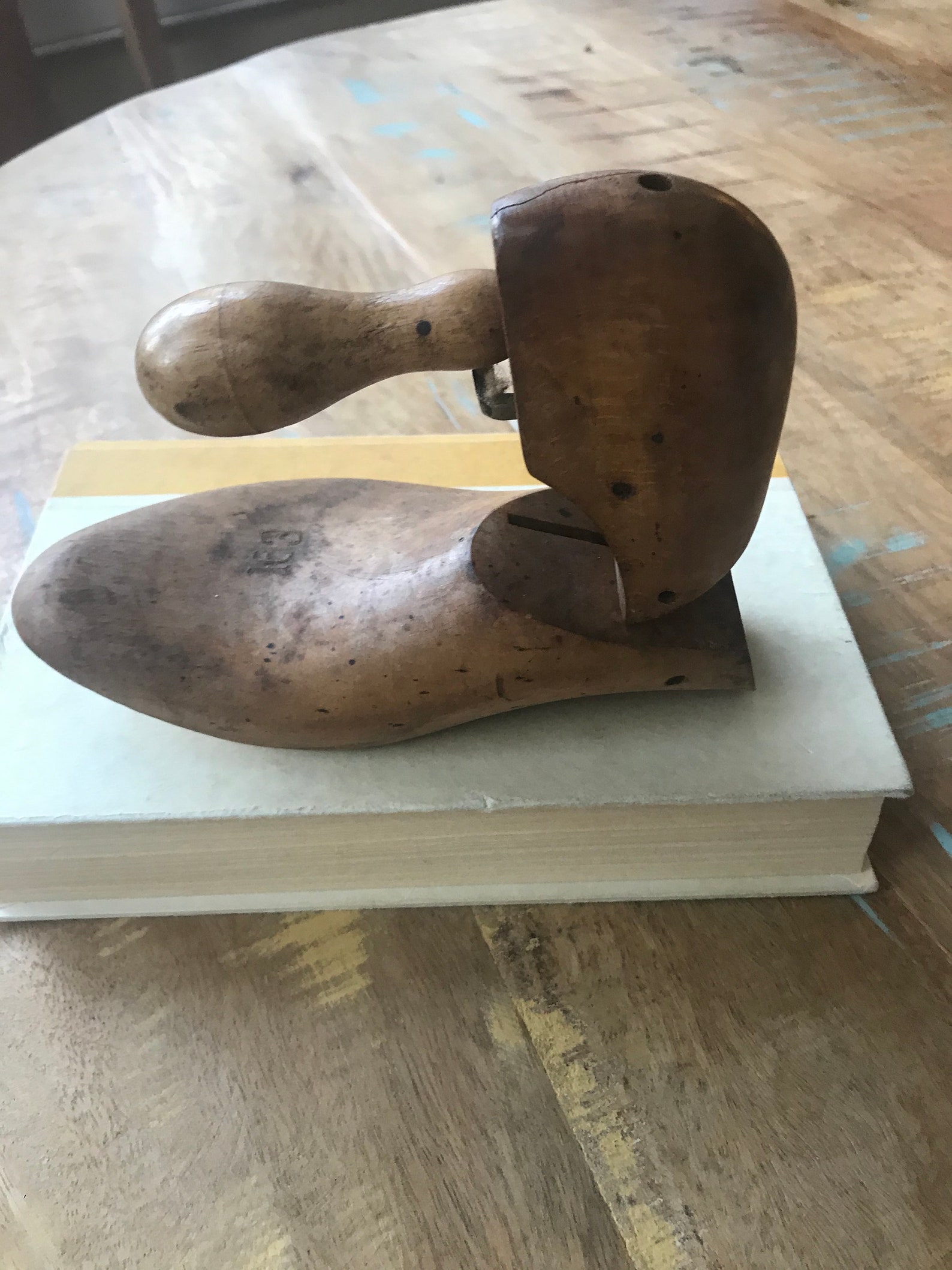 Vintage Wooden Shoe Form Hindged with Handle | Etsy