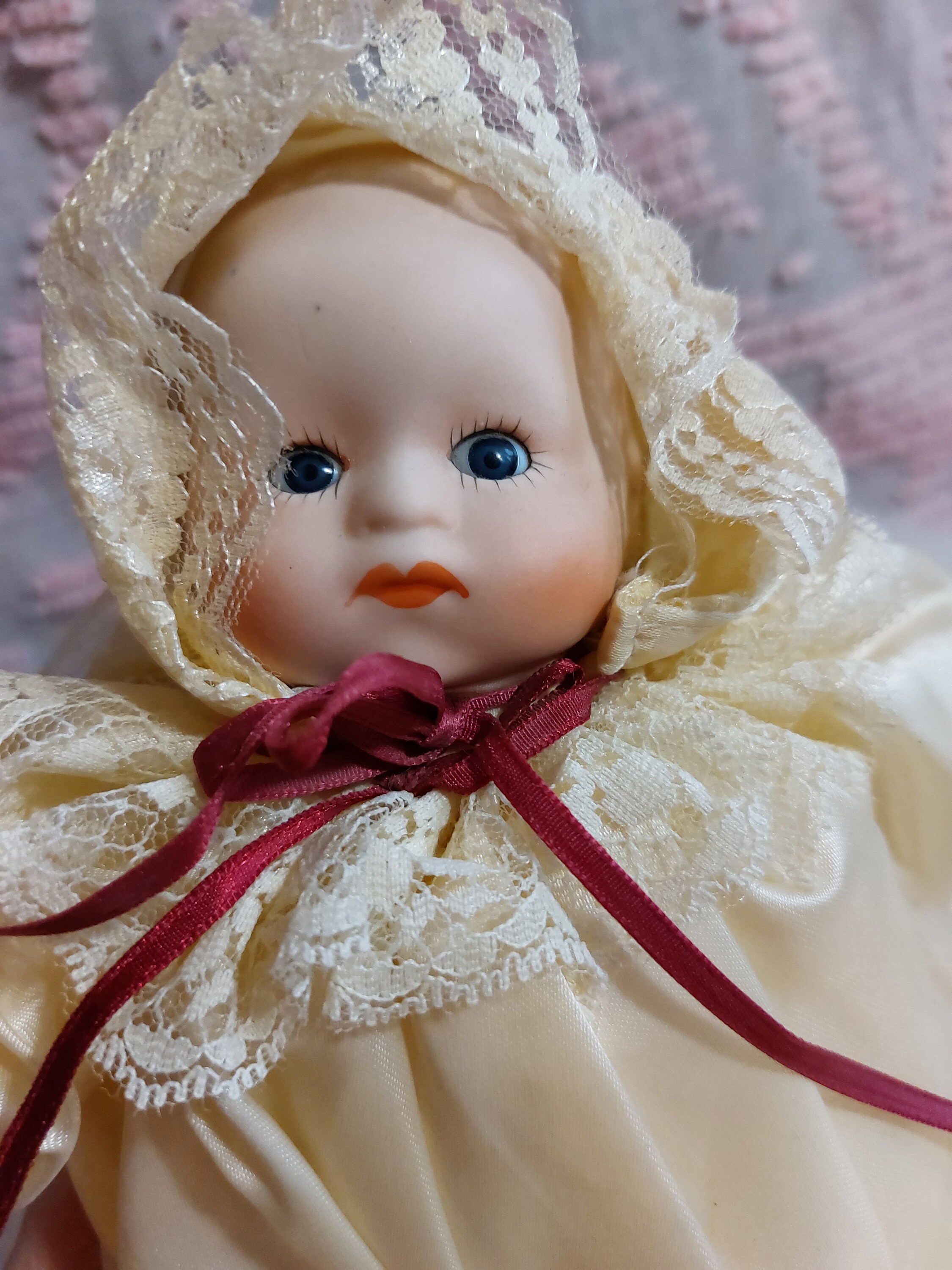Vintage Baby Porcelain Doll 9