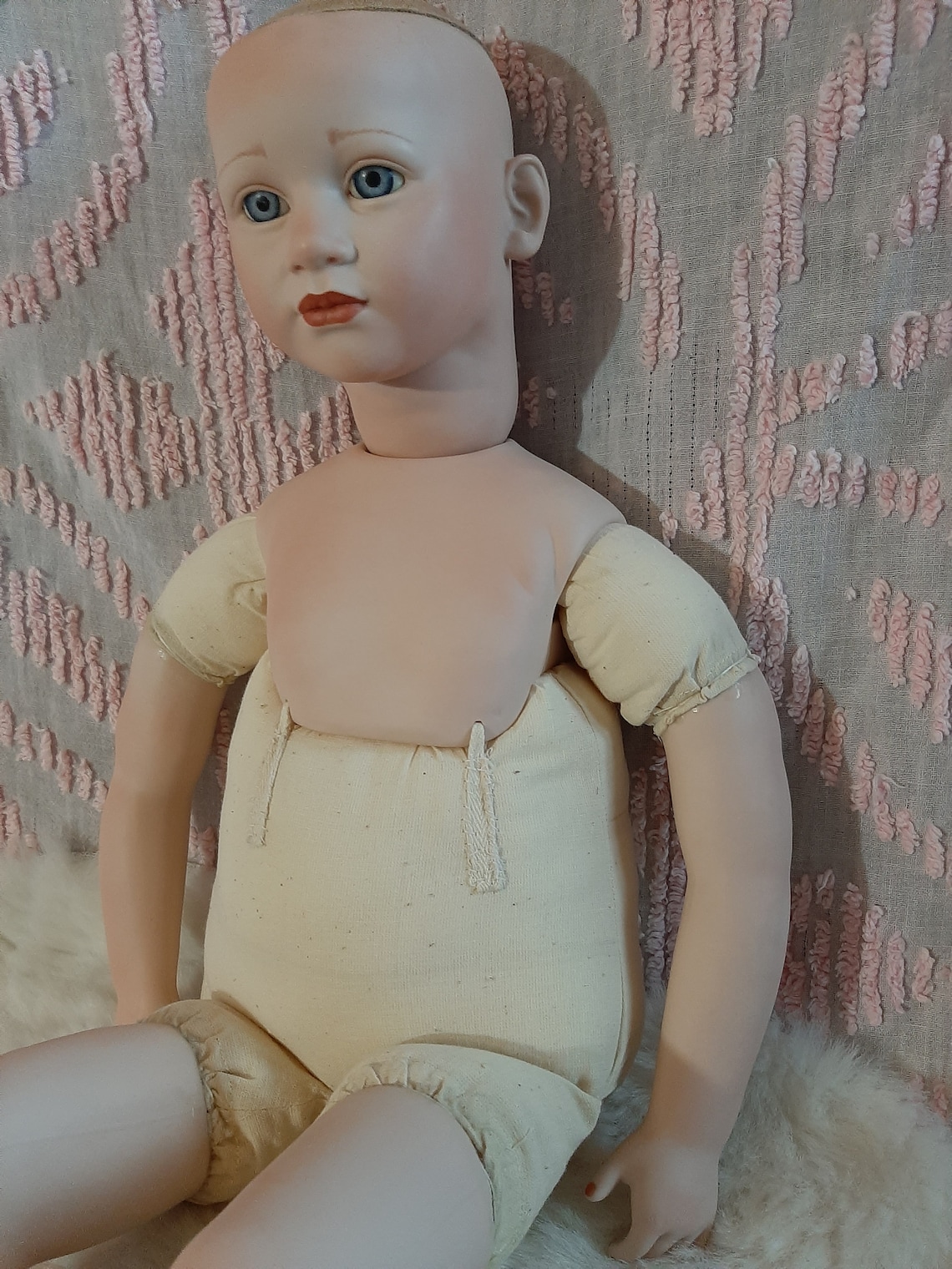Vintage Porcelain Doll 90s Part Ready to Dress up and Hair Etsy UK