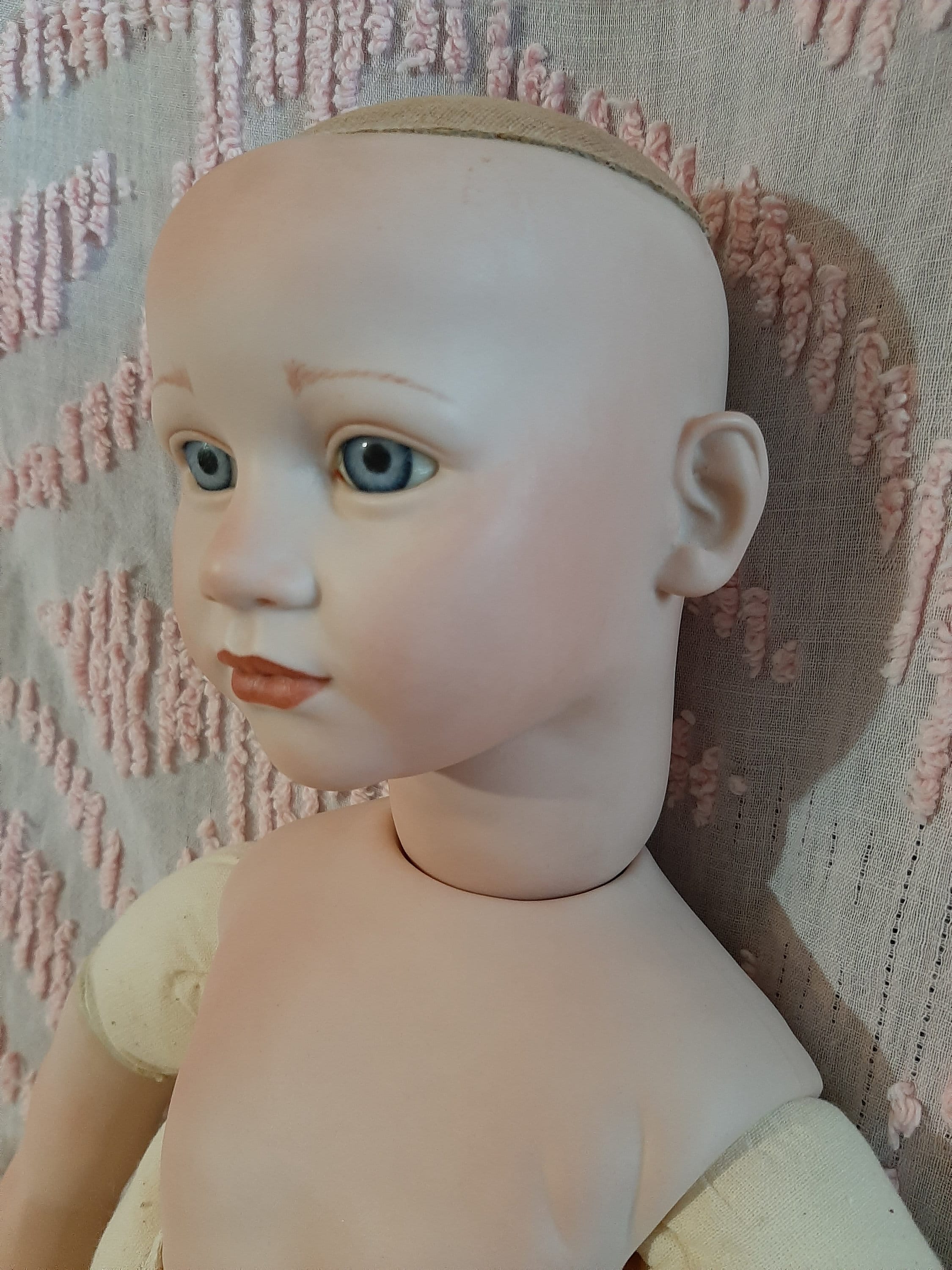 Vintage Porcelain Doll 90s Part Ready to Dress up and Hair Etsy UK
