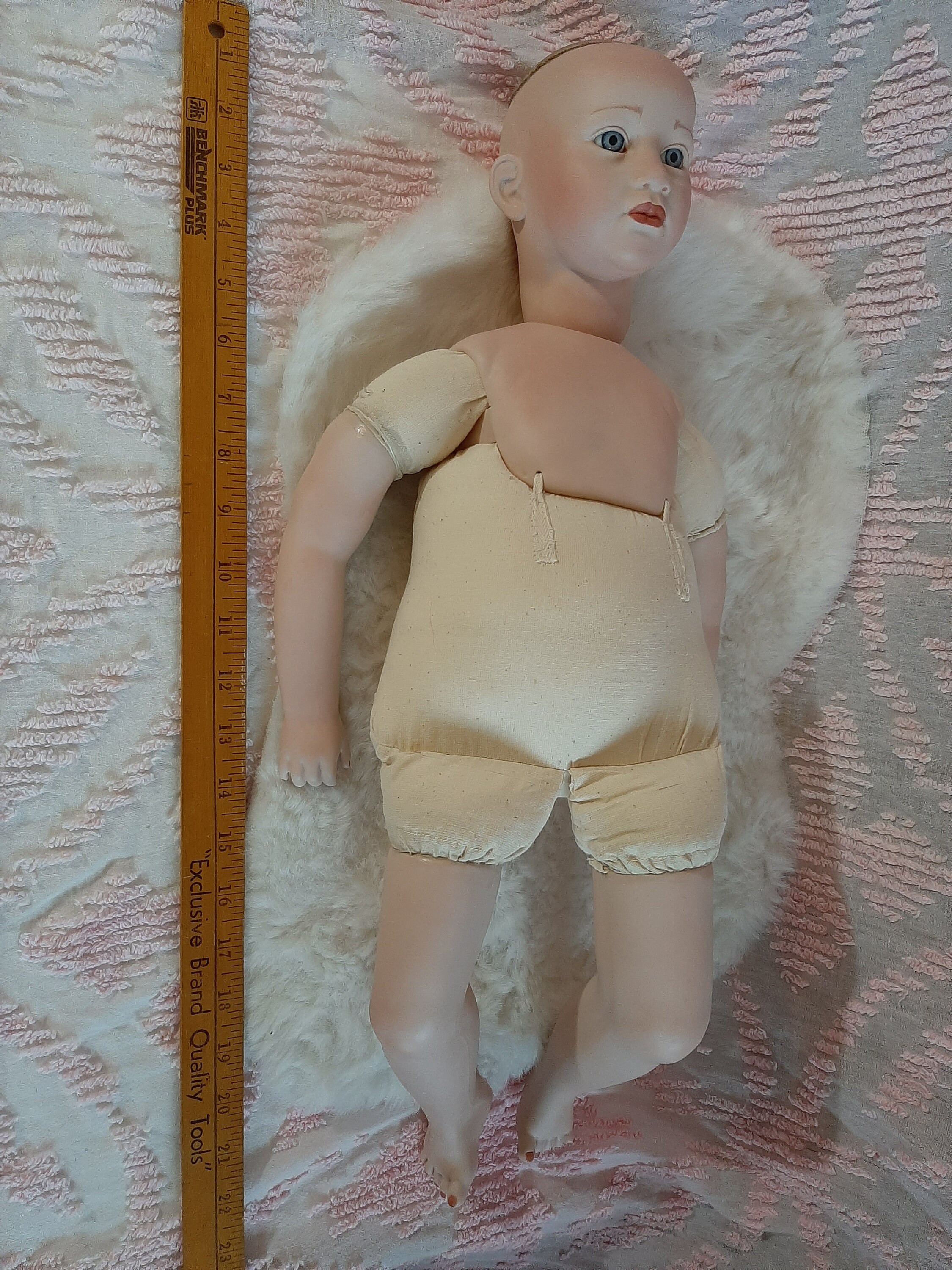 Vintage Porcelain Doll 90s Part Ready to Dress up and Hair Etsy UK