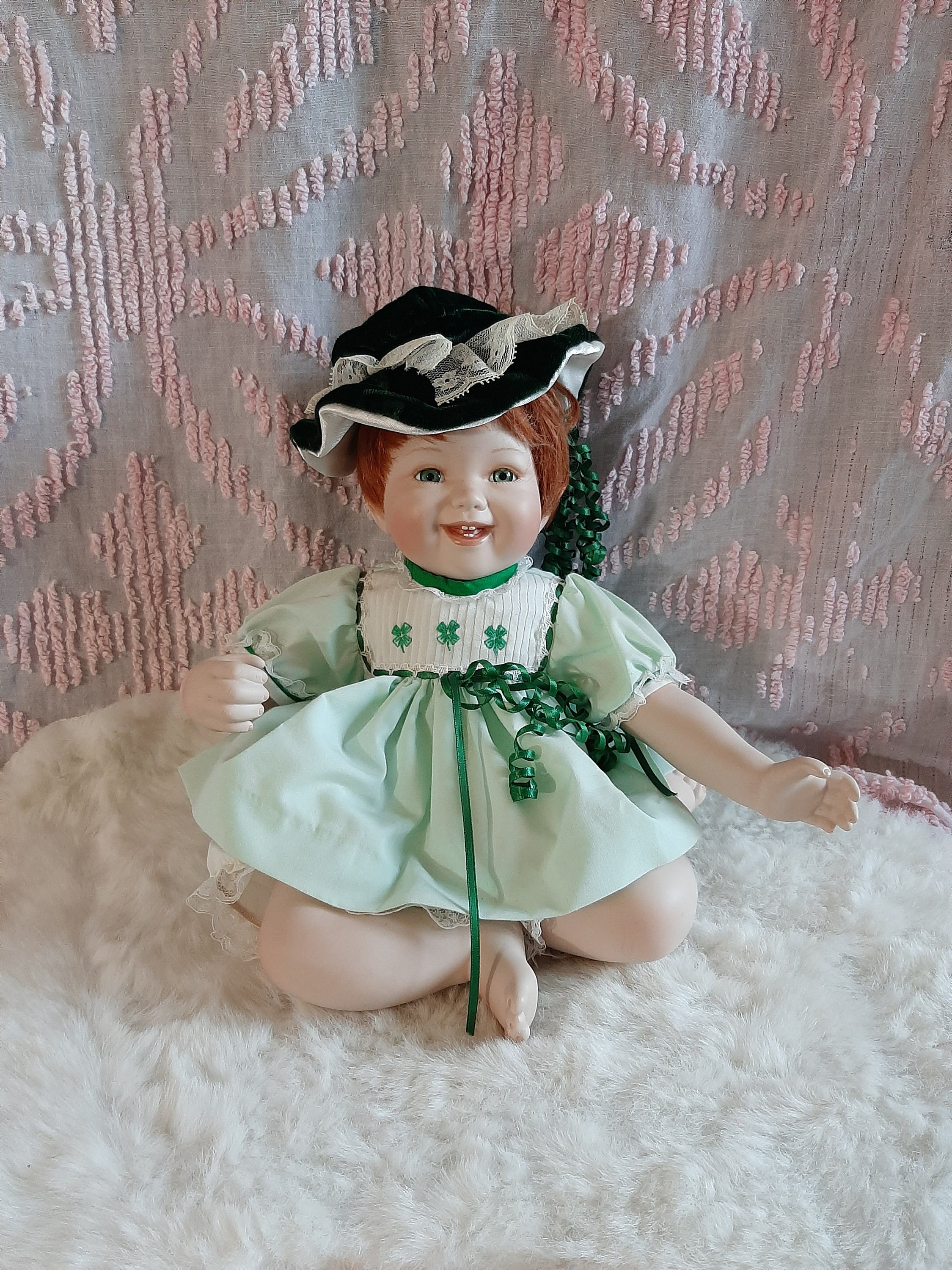 ヴィンテージ磁器製座る少女人形 - Etsy 日本