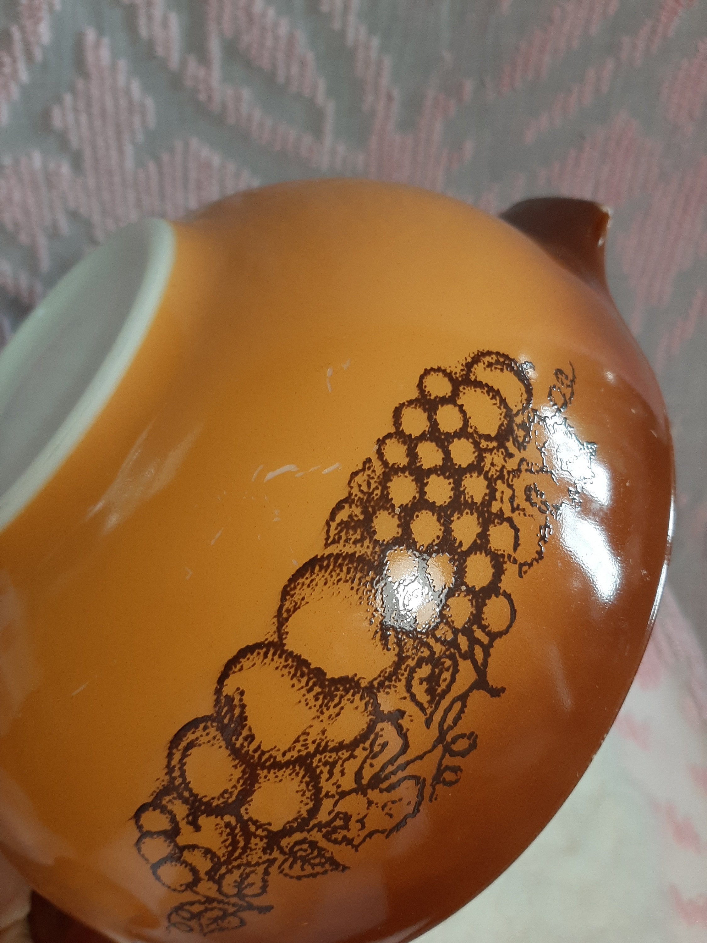 Vintage Pyrex Old Orchard Fruit Cinderella Nesting Mixing Bowl | Etsy