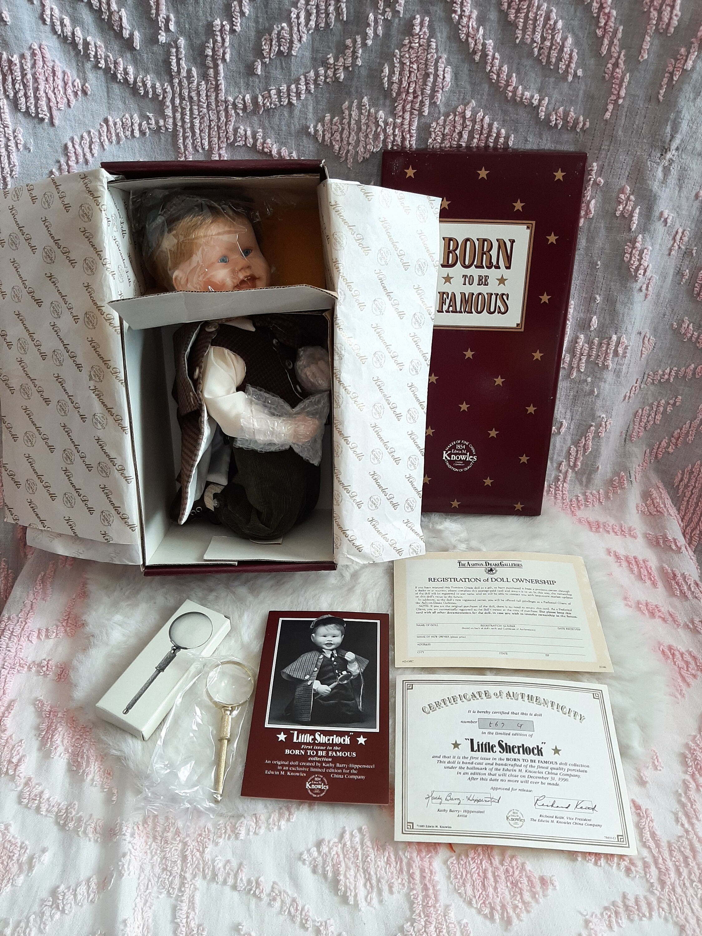 Vintage 1989 'little Sherlock' Born to Be Famous Collection