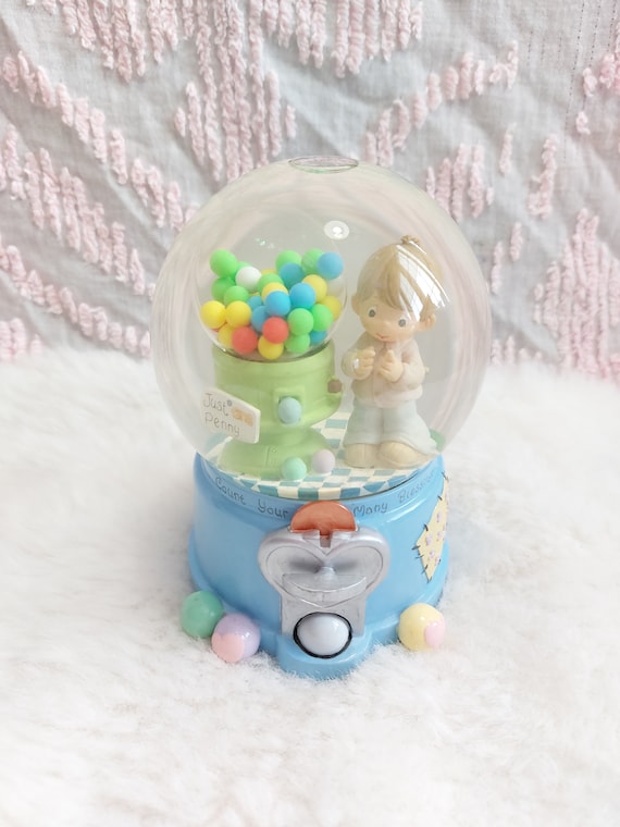 Vintage 2001 Precious Moments Snow Globe Toyland Music Box Enesco