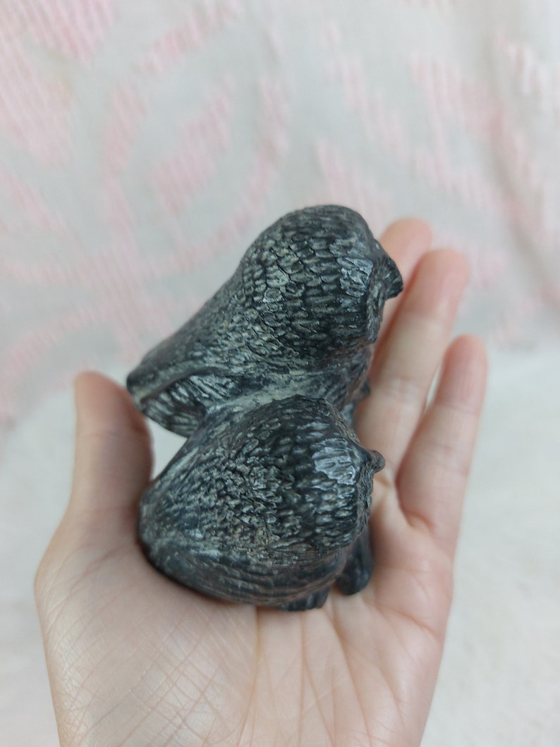 Vintage Canadian Inuit Double Owl Sculpture by Al Wolf - Etsy