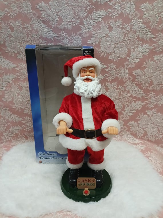 Vintage Ask Me! Santa by Gemmy Holiday Industries - Electronic