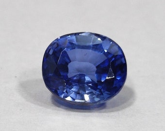 Losse blauwe saffier, lab gemaakt ovale snede 7,34 karaat losse blauwe saffier / Neelam edelsteen, synthetische saffier voor sieraden maken