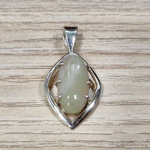 8 Carat Oval Cut Natural and Lab Certified White Fire Opal Pendant in 925 Sterling Silver For Men and Women, October Birthstone Pendant