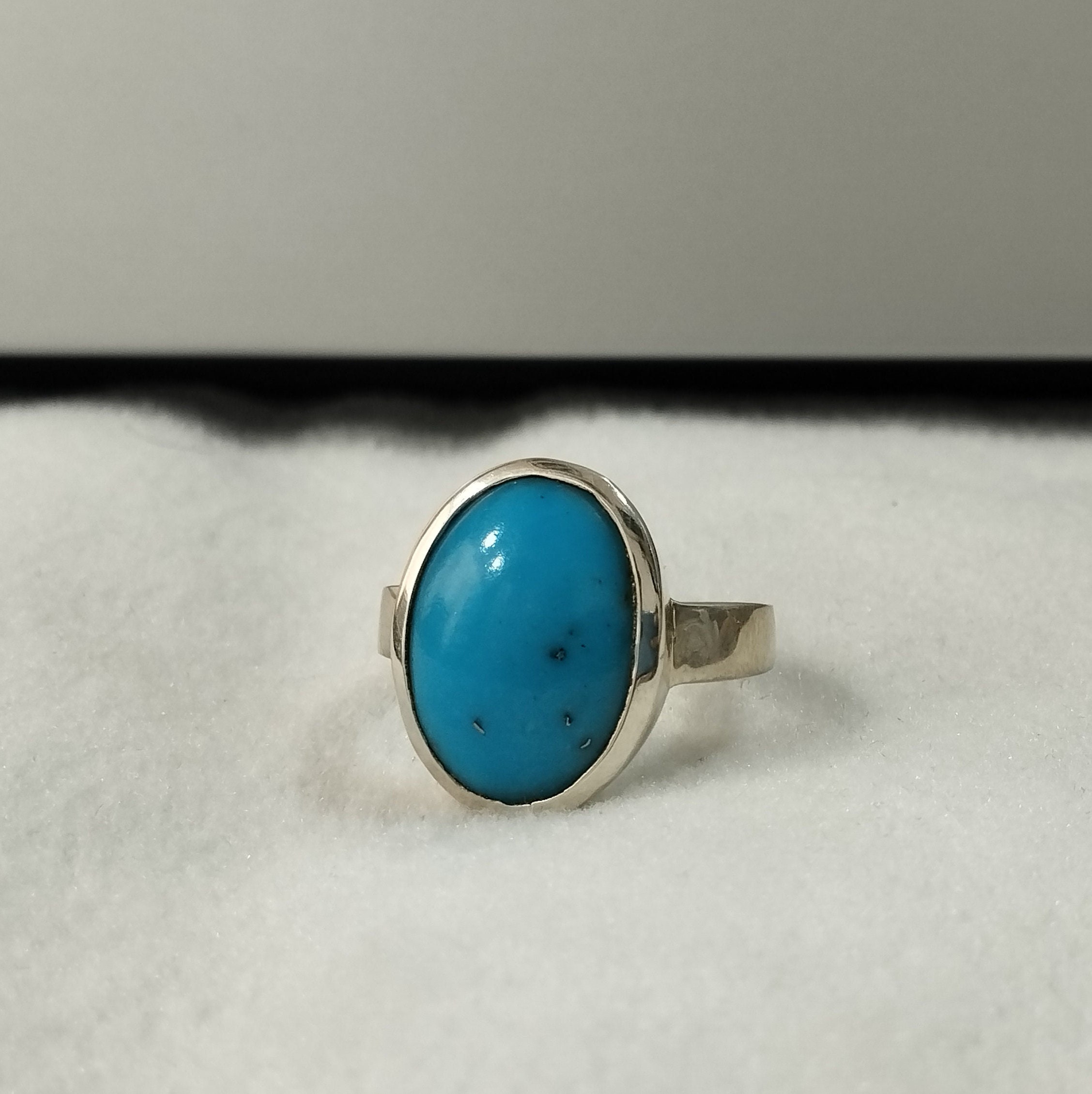 新品入荷 Oval Certificate, Lab With Ring Turquoise Natural Cut to 5 アクセサリー