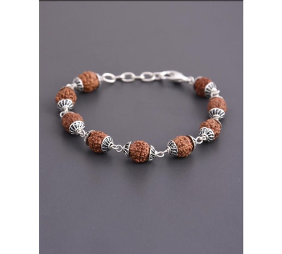 Buy quality Silver Rudraksha Bracelet MGA - BRS1634 in Amreli