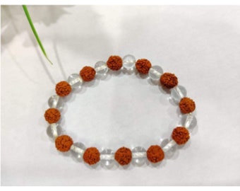 Rudraksha Armband, Religiöses Geschenk, Buddhistische Perlen Armband, Rudraksha Perlen, Weihnachtsgeschenk