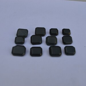 Black Onyx- Natural and Certified Loose 12 Pisces 100 Carat Black Onyx/ Sulemani Hakik, Loose Gemstone bead, Onyx for Jewelry