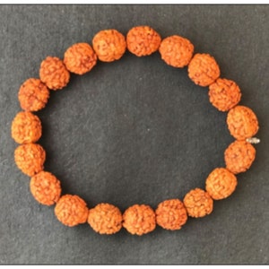 Rudraksha Bracelet - 100% Original Beads From Nepal five Mukhi Shiva bracelet | Seed Mala, Meditation, Unisex Spiritual Wristband, Yoga Gift