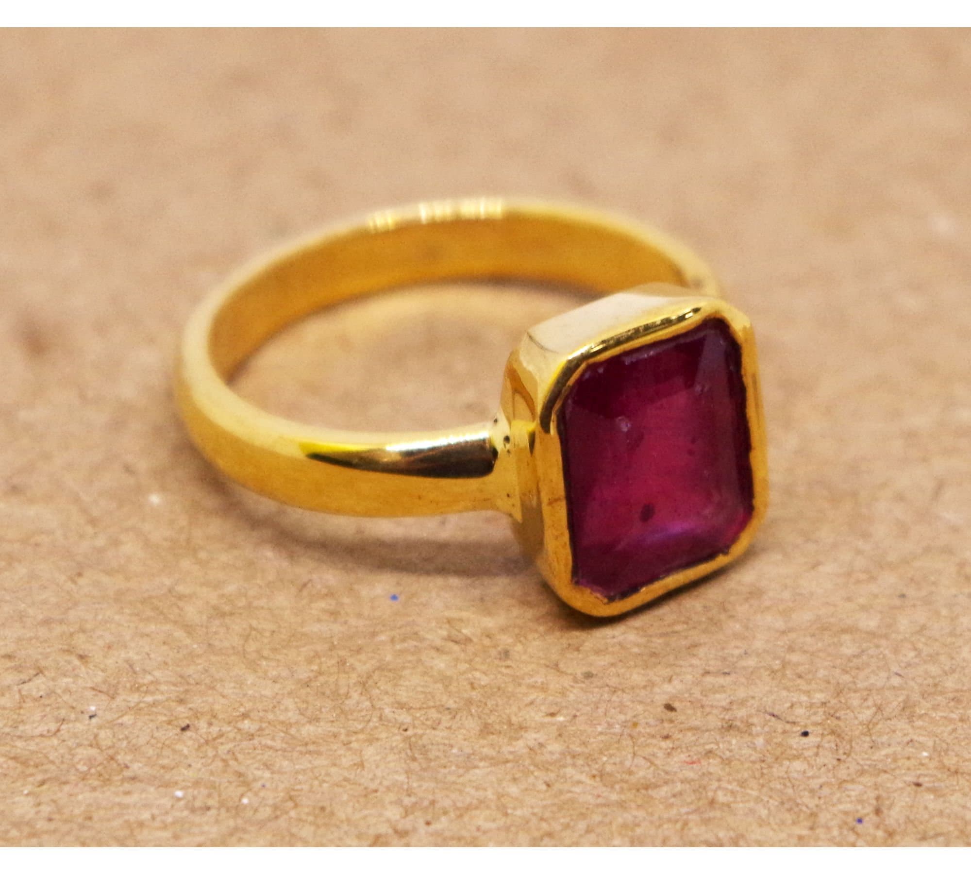 Panchdhatu ruby ring deals