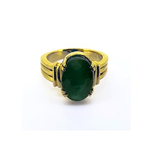 Smaragd Ring, roher natürlicher Ring für Frauen, einzigartige Vintage Smaragd Verlobungsring, Geburtstagsgeschenk für Sie
